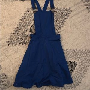 Super cute blue overall dress